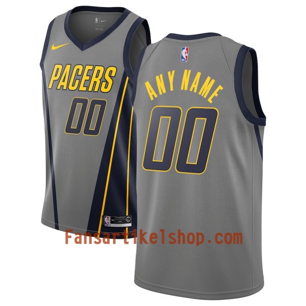Indiana Pacers Trikot Benutzerdefinierte 2018-19 Nike City Edition Grau Swingman - Herren Indiana Pacers Trikot Benutzerdefinierte 2018-19 Nike City Edition Grau Swingman - Herren